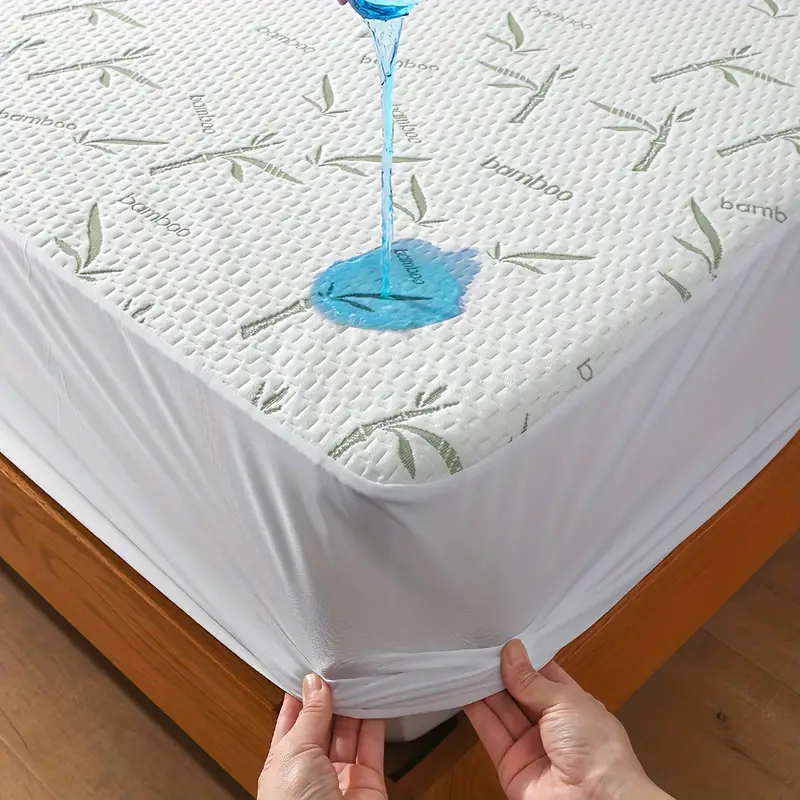 Waterproof Mattress Protector Breathable - 1 Stück Bambus-Matratzenschoner, atmungsaktiver und kühlender