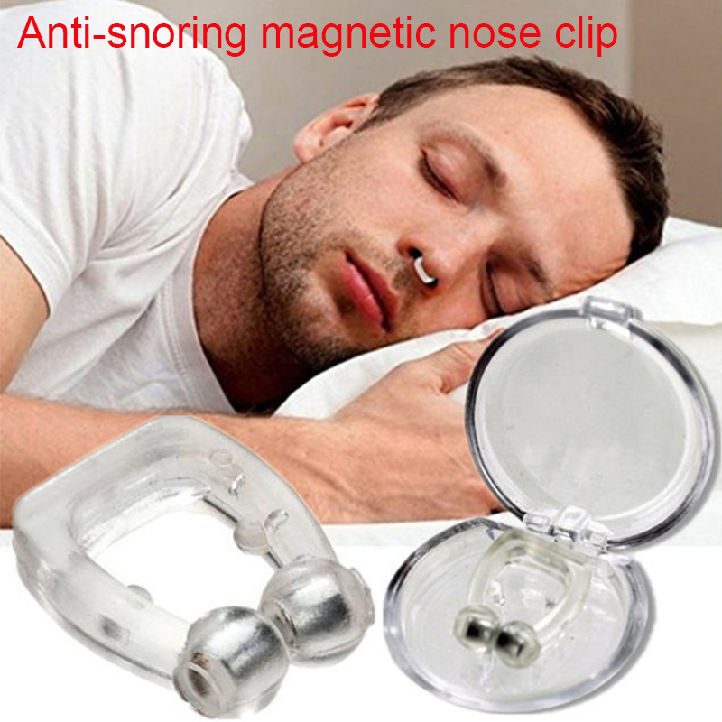 Anti Snore Contour Pillow - 1/2/4 Stück Silikon Magnetischer Anti-Schnarch-Nasenclip für