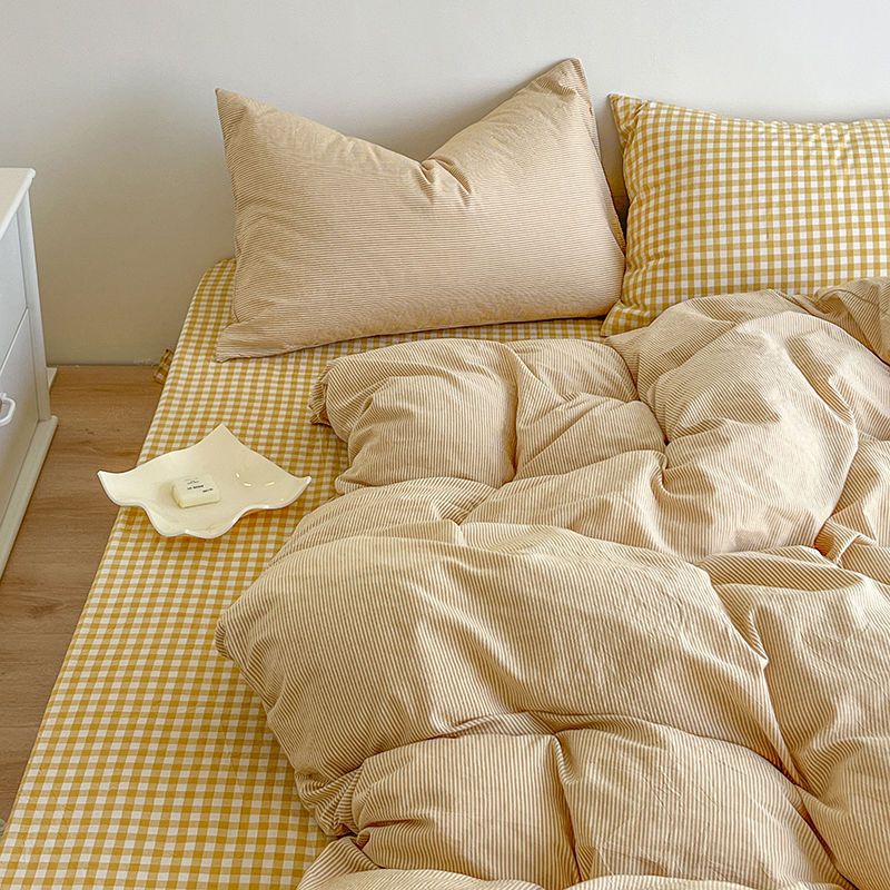 Duvet Cover Sets With Zipper - Nordischer Bett bezug mit Reiß verschluss
