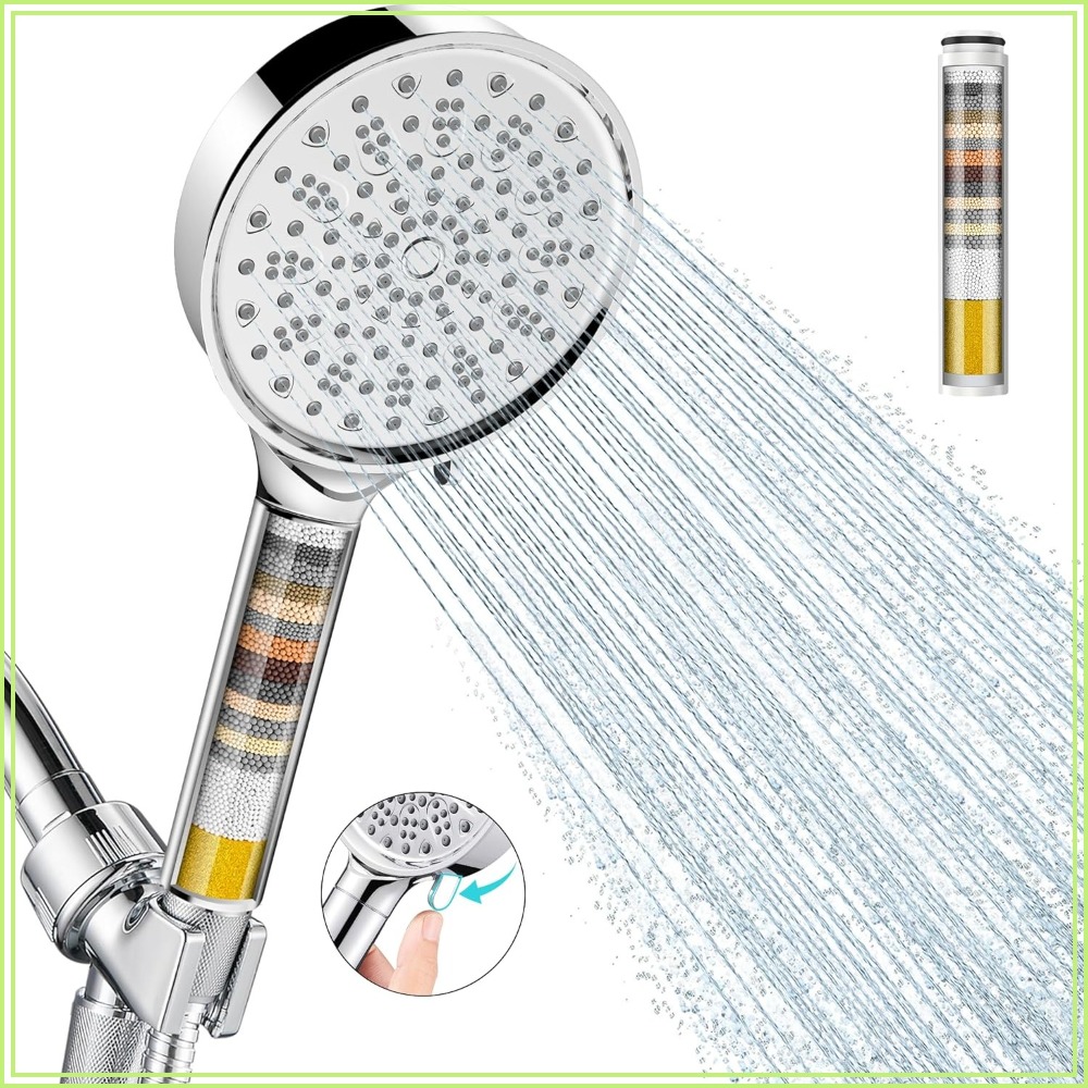 High Pressure Shower Head Handheld - Gefilterter Duschkopf mit Handbrause, Hochdruck 6