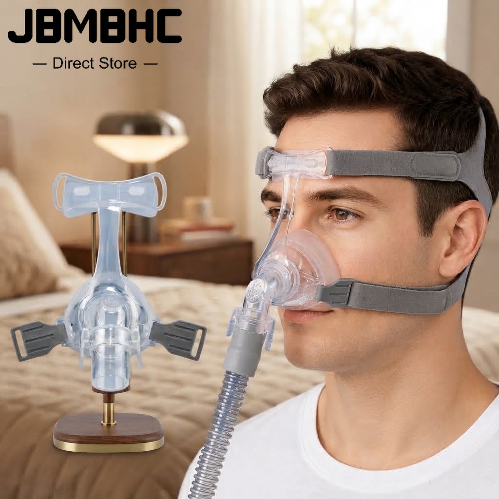 Anti Snore Contour Pillow - Anti-Schnarch-CPAP-Nasenmaske, Vollgesichtsmaske, Größe M/L, weiche Silikonmaske