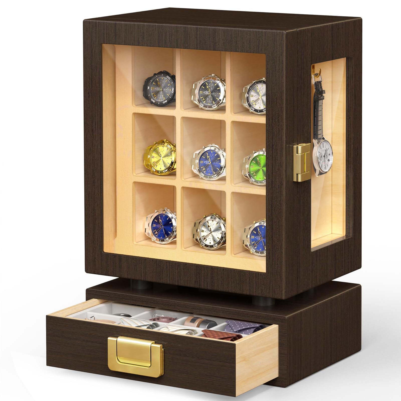 Storage & Organization - Maßgefertigte rechteckige Uhrenbox aus massivem Walnussholz
