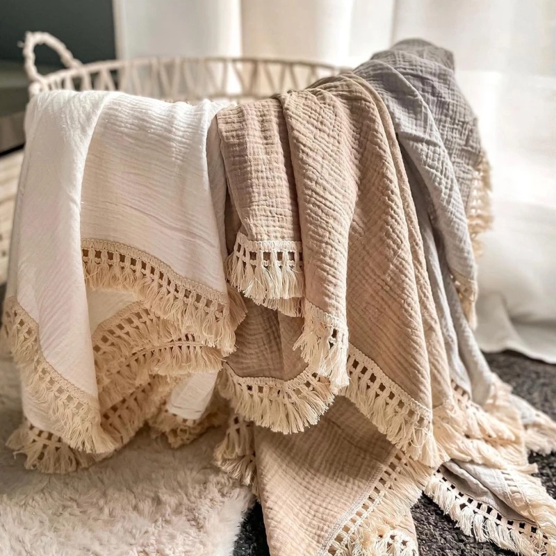 Muslin Cotton Bedspread - Baumwolle Musselin Swaddle Decken für Neugeborene
