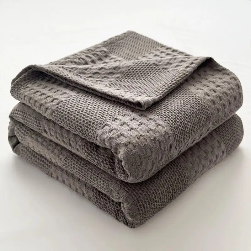 Muslin Cotton Bedspread - WASART Sommerdecke aus Baumwoll-Musselin, dünne Überwurfdecke