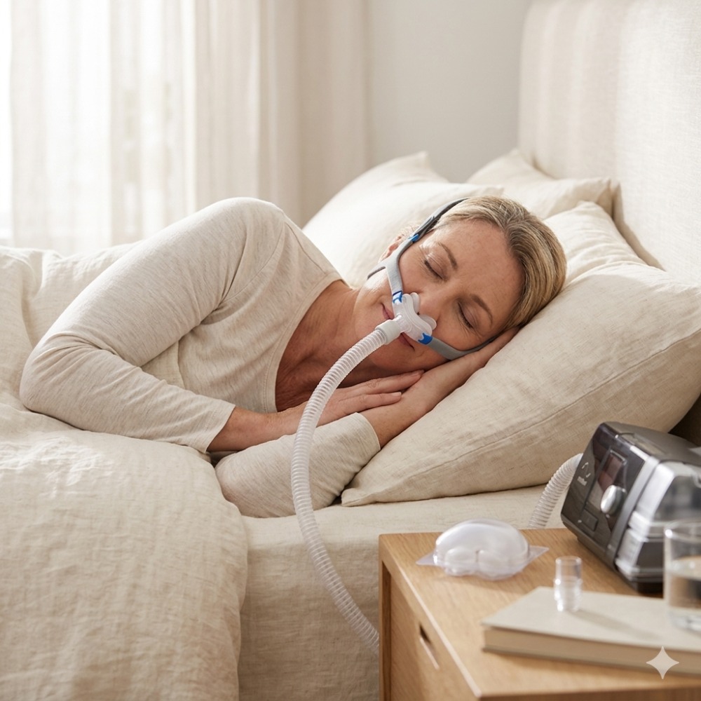 Anti Snore Contour Pillow - Neues Ersatz-Nasenpolster-CPAP-Masken-Set Kompatibel mit AirFit P10,