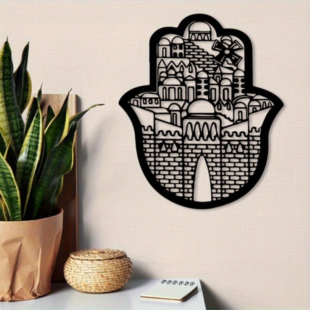 Home Decor - CIFBUY Eisen-Wandkunst Islamische Architektur Jerusalem Heilige