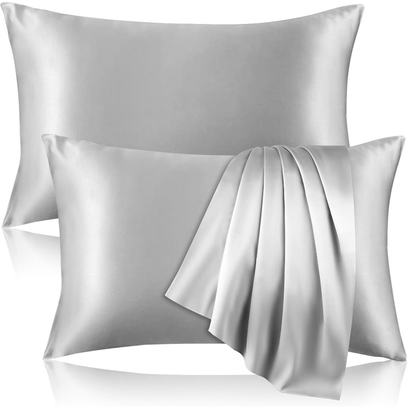Satin Silk Pillowcase Hair Skin - 2 Stück Satin-Seidenkissenbezüge für Haar und