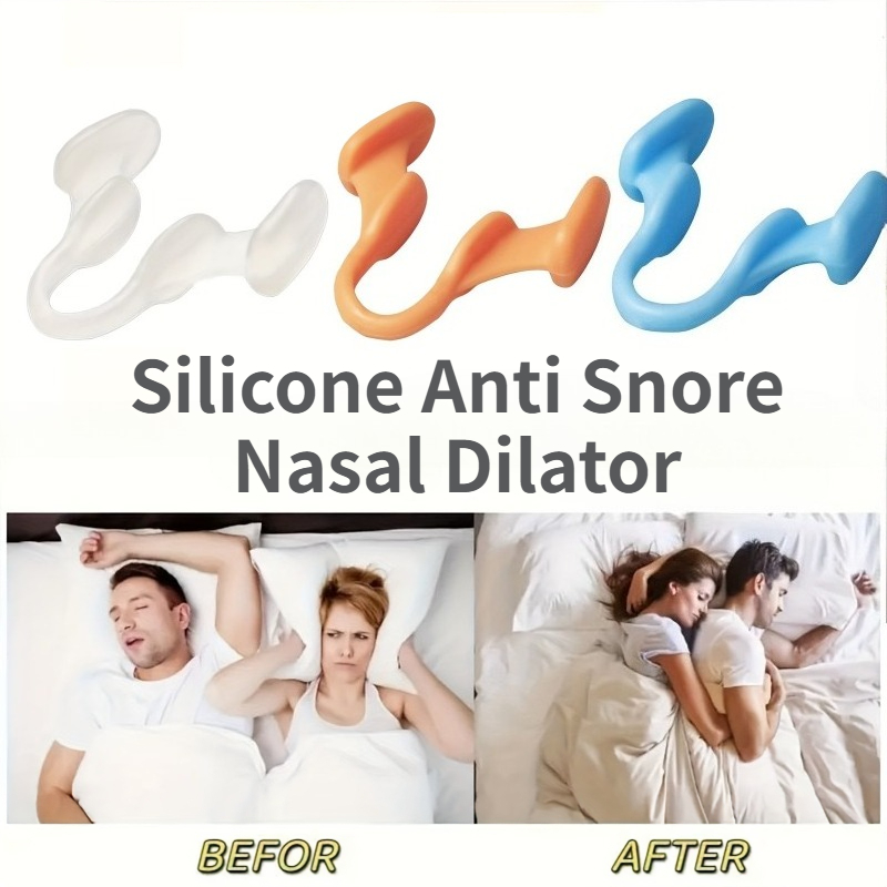 Anti Snore Contour Pillow - 10 Stück Silikon Anti-Schnarch Nasendilatator Unsichtbarer