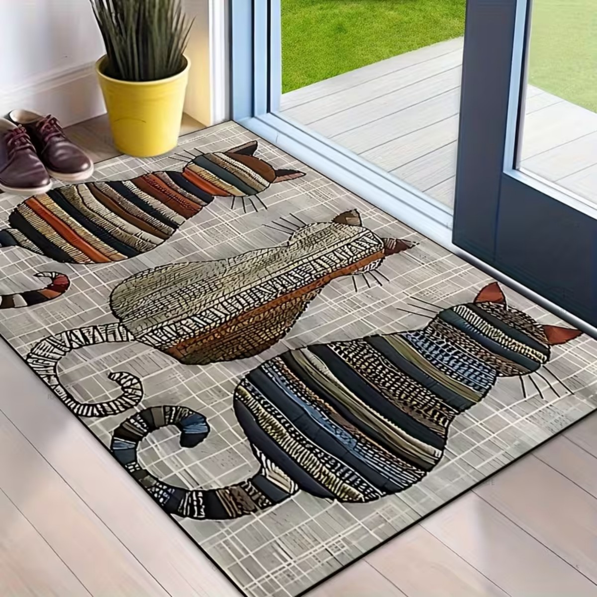 Quick Dry Diatomite Bath Mat - Quadratische Eingangsmatte, schnelltrocknend, aus Kieselgur, mit