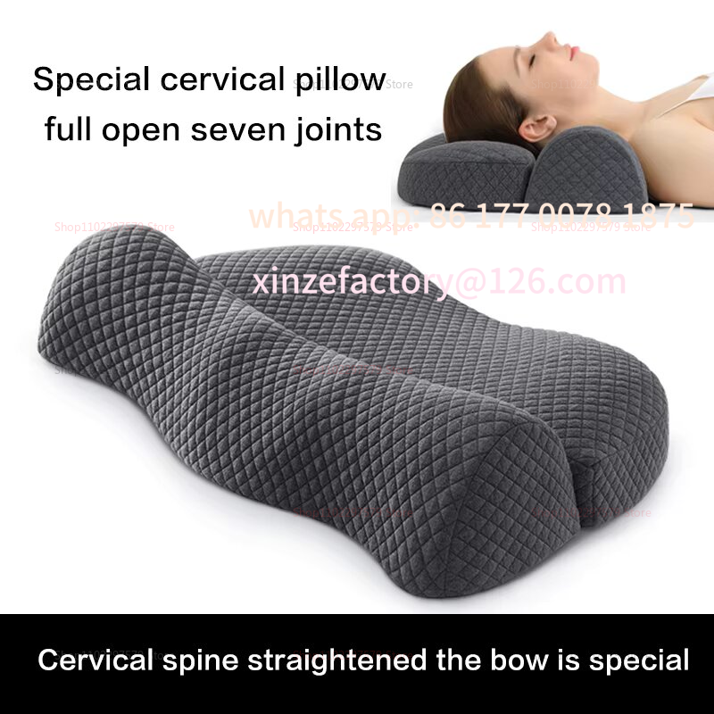 Memory Foam Orthopedic Pillow Neck Pain - Anpassbares 2025, zervikales Memory-Schaum-Konturkissen für Seitenschläfer,