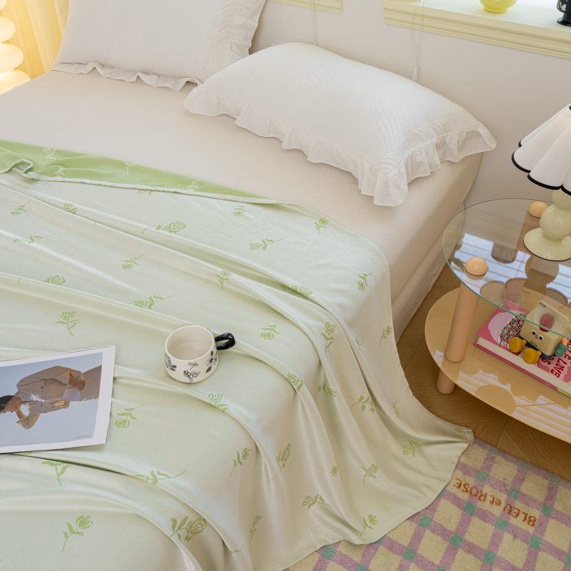 Cooling Blanket Hot Sleepers - 100% Bambus-Kühldecke für heiße Schläfer, Sommer-Kaltdecken