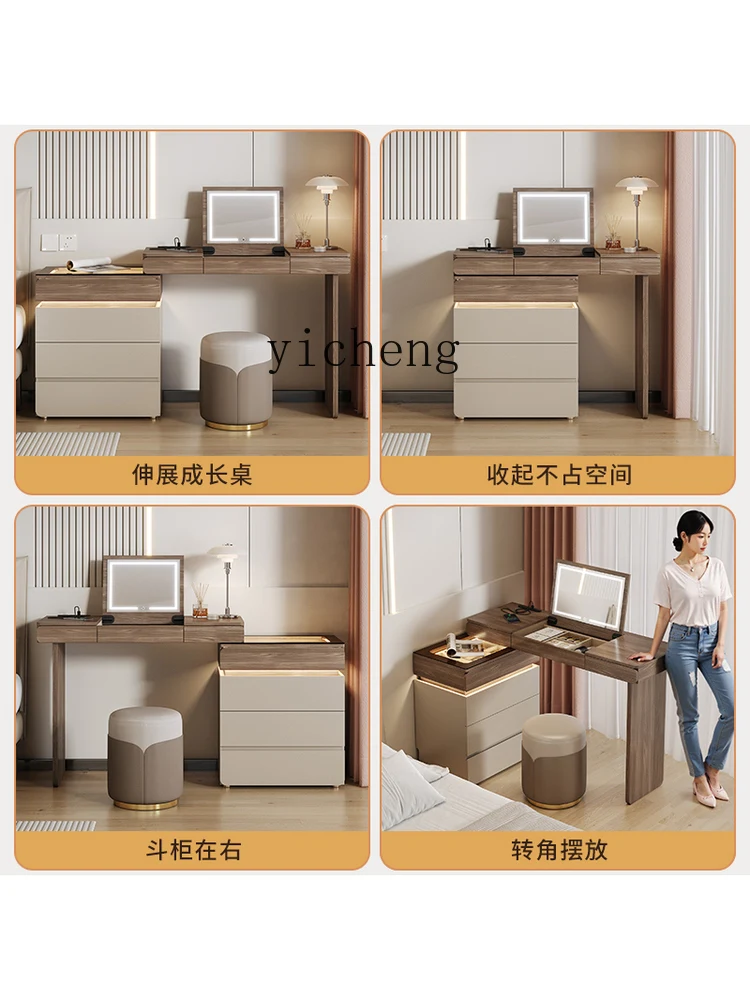 Storage & Organization - r9.2- Schminktisch und Kommode, integrierter wandmontierter