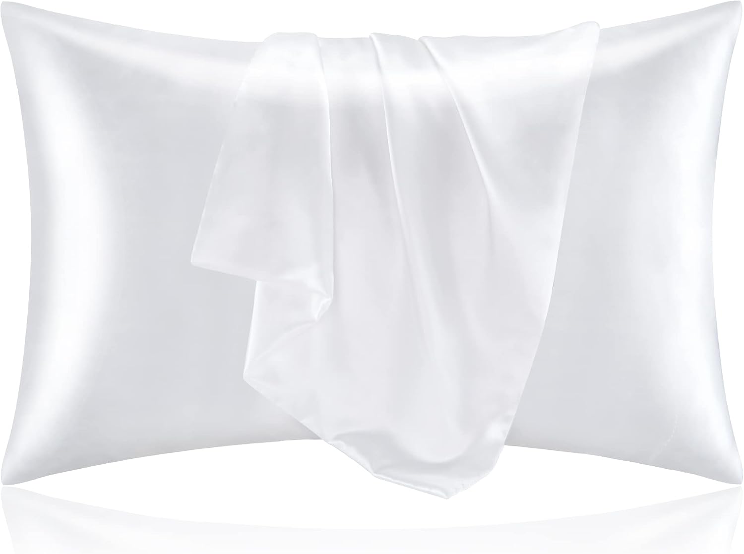 Satin Silk Pillowcase Hair Skin - Satin-Kissenbezüge, 2er-Set, Ähnlich wie Seidenstoff, Reduziert