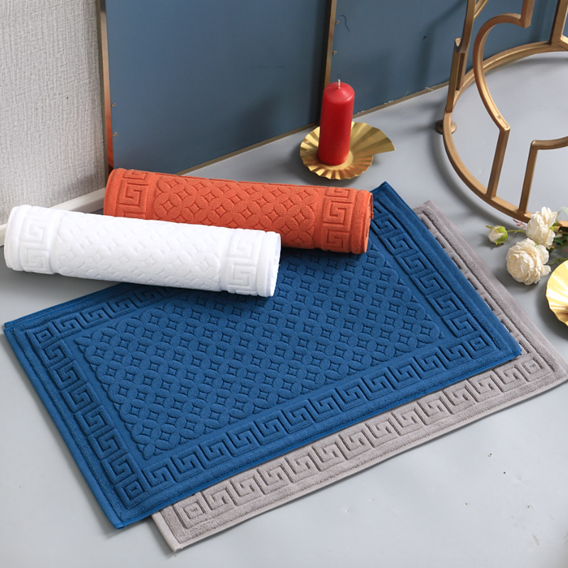 Quick Dry Diatomite Bath Mat - Luxuriöses 45x75cm Baumwoll-Badetuch - Saugfähiges, schnelltrocknendes