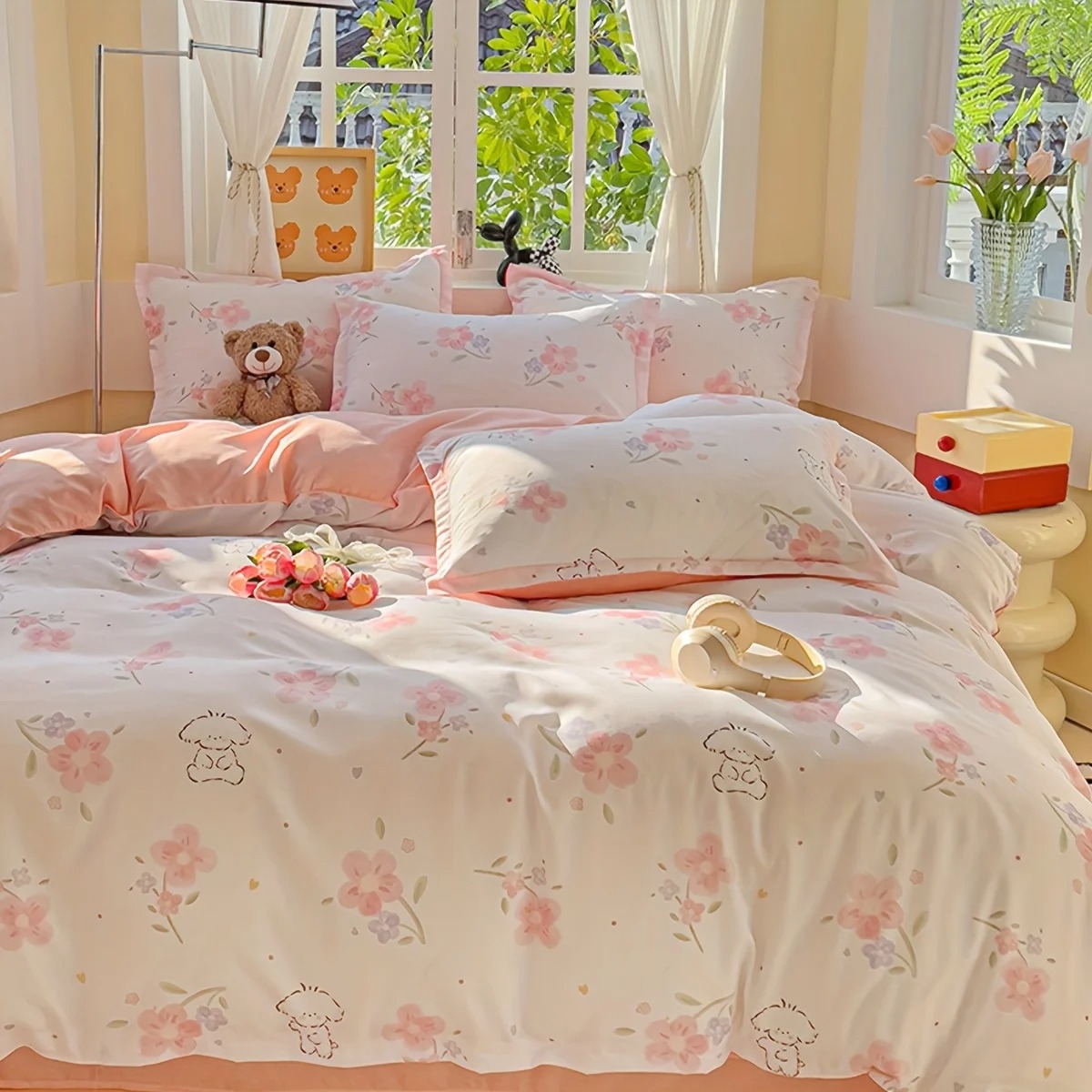 4-teiliges weiches, einfarbige – Duvet Cover Sets With Zipper Bewertung und Preis