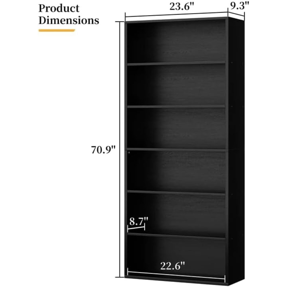6-stufiges offenes Bücherregal – Storage & Organization Bewertung und Preis