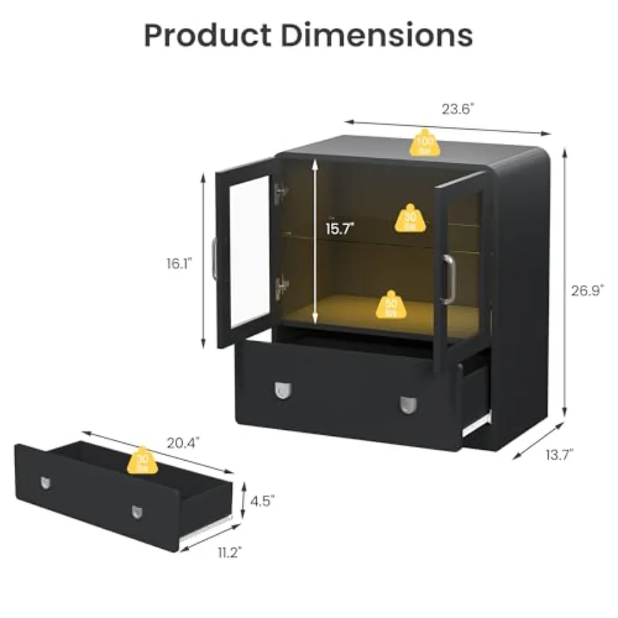 Vitrine für das Wohnzimmer mit – Storage & Organization Bewertung und Preis
