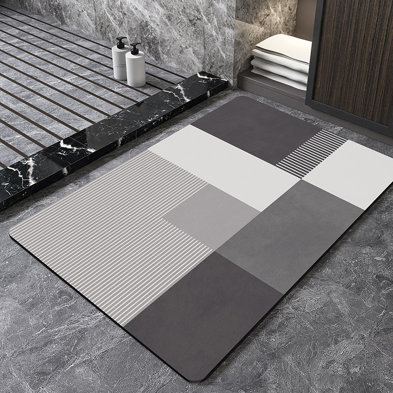 Nordic Geometrische Kieselgur  – Quick Dry Diatomite Bath Mat Bewertung und Preis