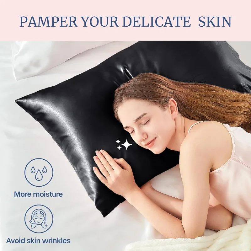 1/2 Stück, Kissenbezug aus Sat – Satin Silk Pillowcase Hair Skin Bewertung und Preis