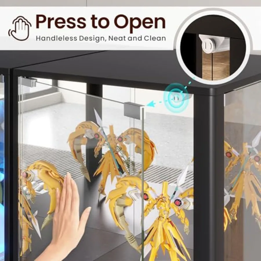 Eckvitrine für Wohnzimmer, mit – Lighting Bewertung und Preis