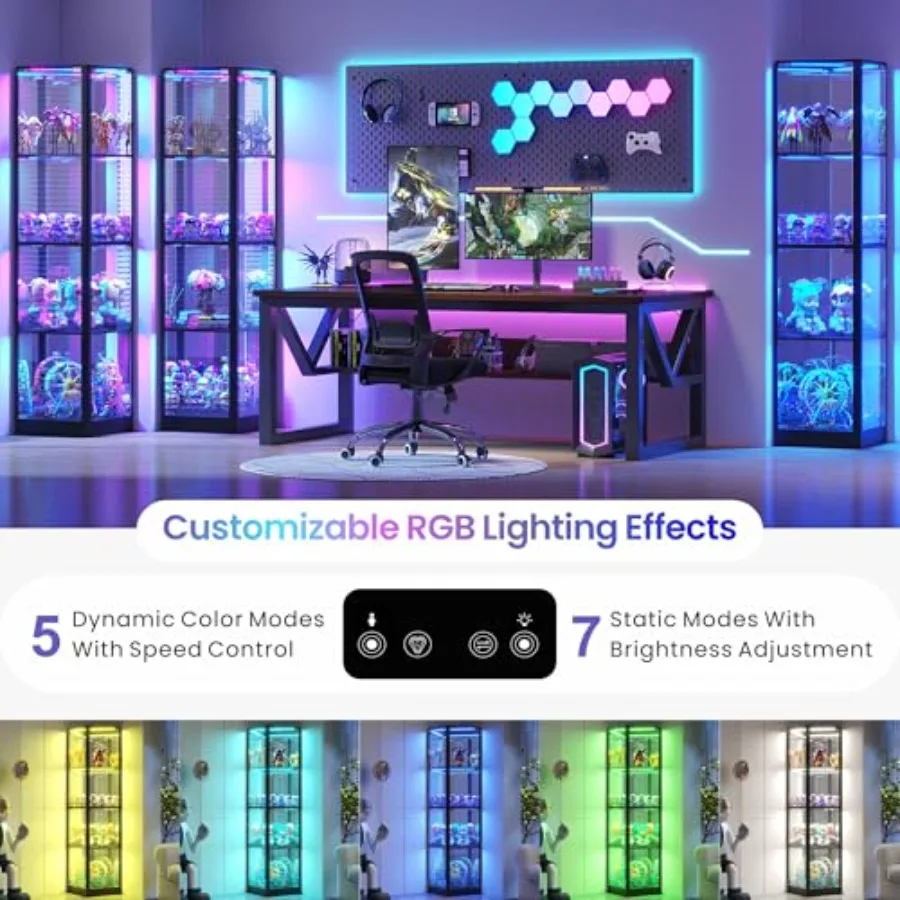Eckvitrine für Wohnzimmer, mit – Lighting Bewertung und Preis