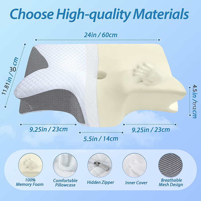 Neues Memory-Schaum Nackenkiss – Anti Snore Contour Pillow Bewertung und Preis
