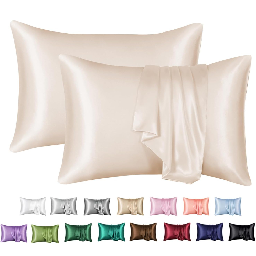 2er-Pack Satin-Kissenbezüge fü – Satin Silk Pillowcase Hair Skin Bewertung und Preis
