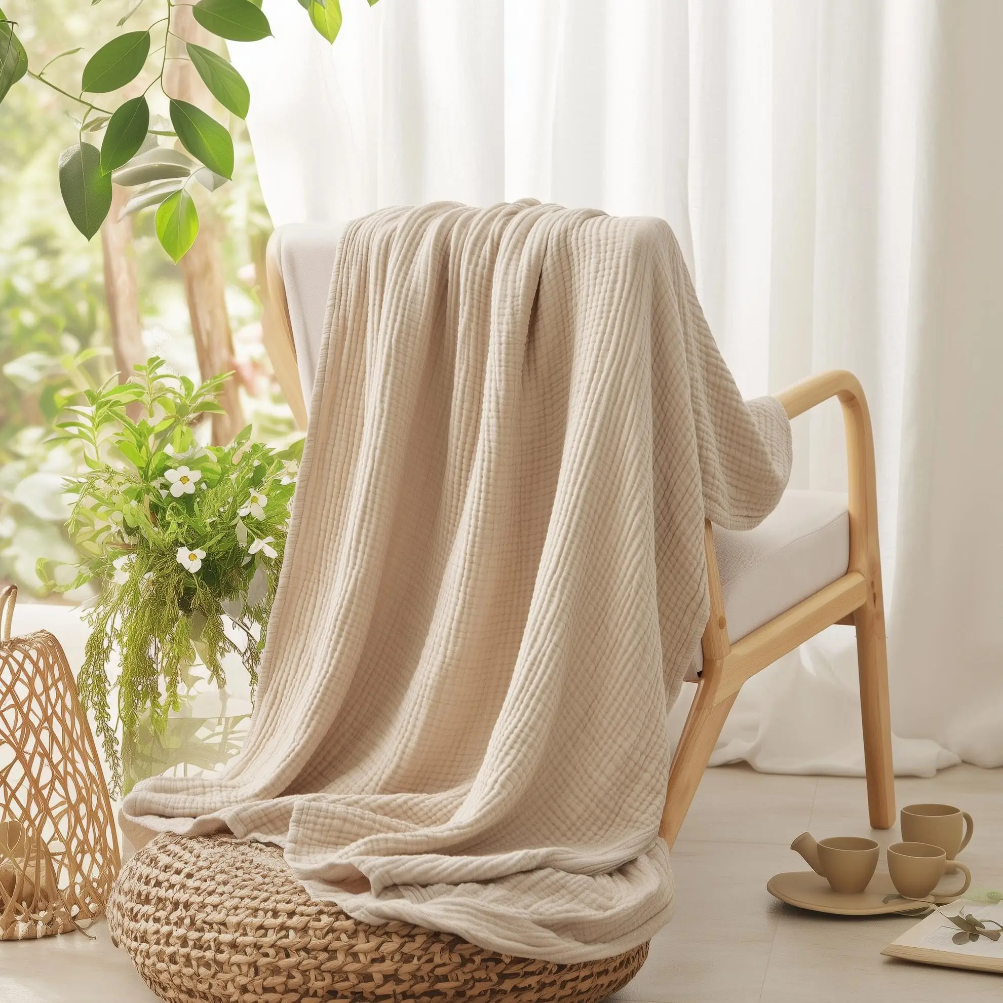 100% Baumwolldecke für das Bet – Muslin Cotton Bedspread Bewertung und Preis