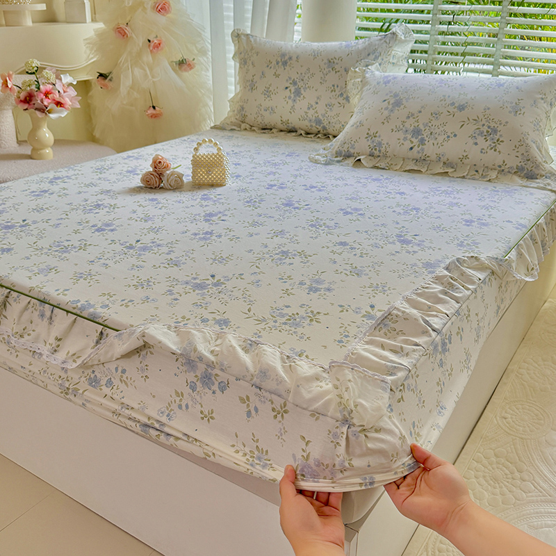 100% Baumwolle, geblümtes, ger – Fitted Bed Sheets Deep Pocket Bewertung und Preis