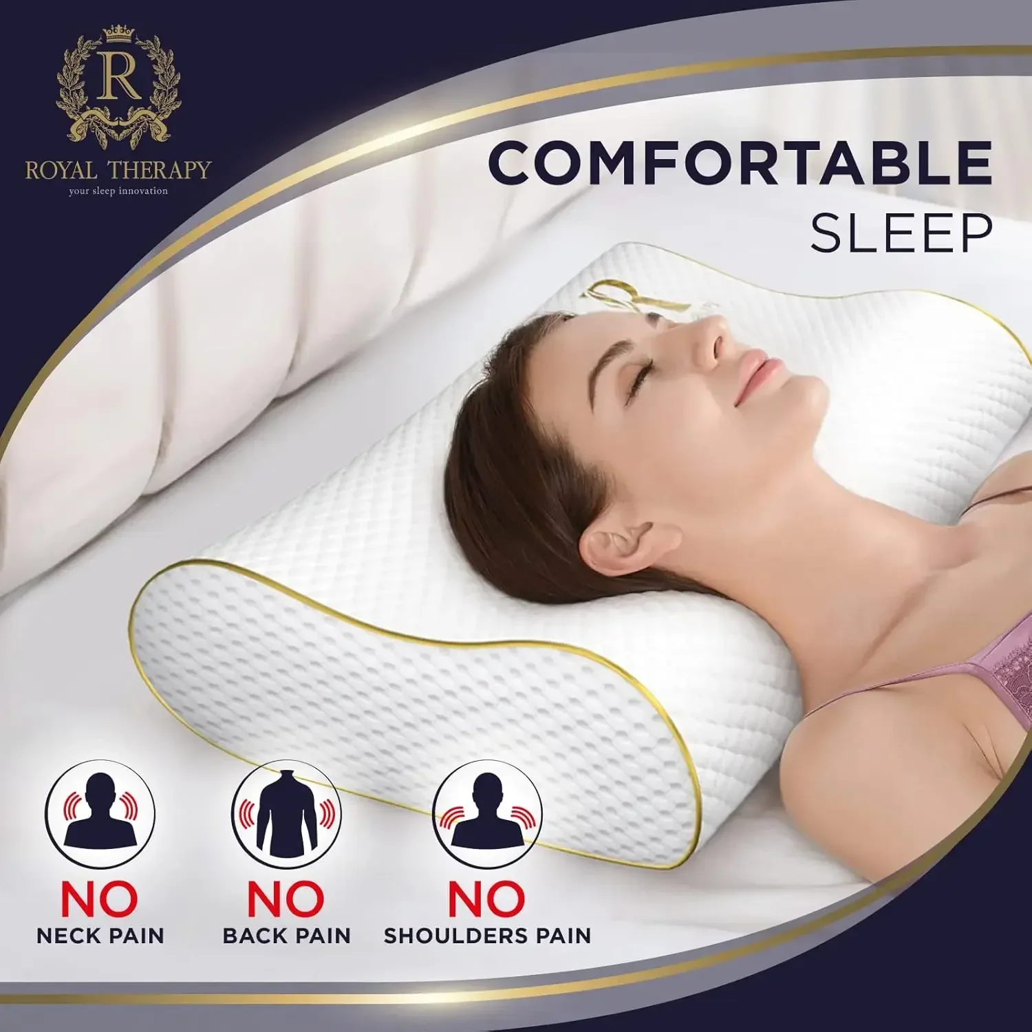 2er-Pack Queen-Memory-Schaum-K – Memory Foam Orthopedic Pillow Neck Pain Bewertung und Preis