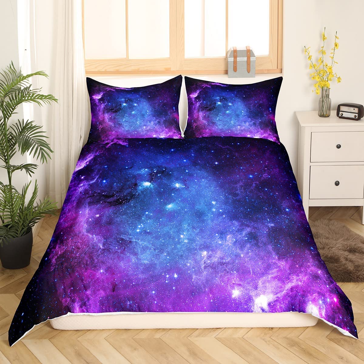 Galaxy Bettbezug-set für Teen  – Duvet Cover Sets With Zipper Bewertung und Preis