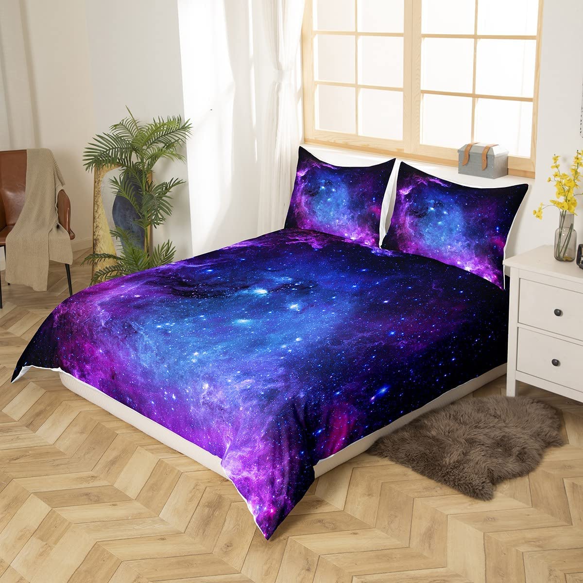 Galaxy Bettbezug-set für Teen  – Duvet Cover Sets With Zipper Bewertung und Preis