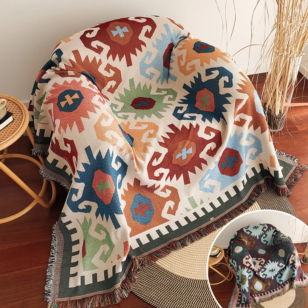 Neue Sofadecke, Boho-Überwurfd – Boho Throw Blanket Fringe Bewertung und Preis