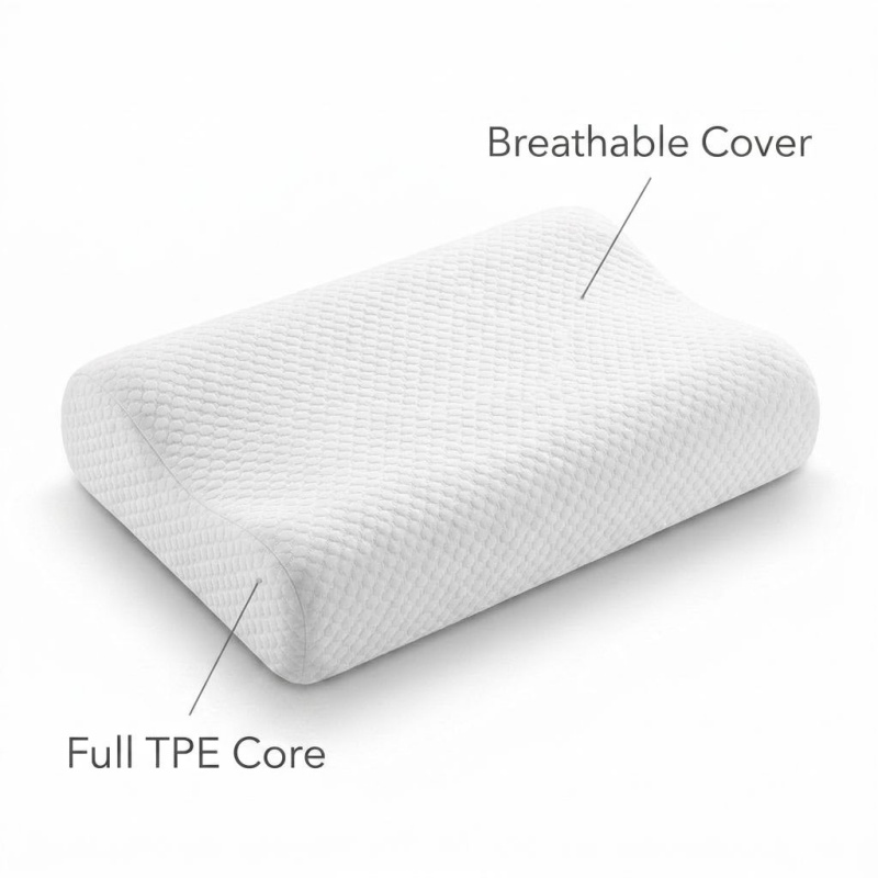 Atmungsaktives TPE-Pektin-Kiss – Anti Snore Contour Pillow Bewertung und Preis