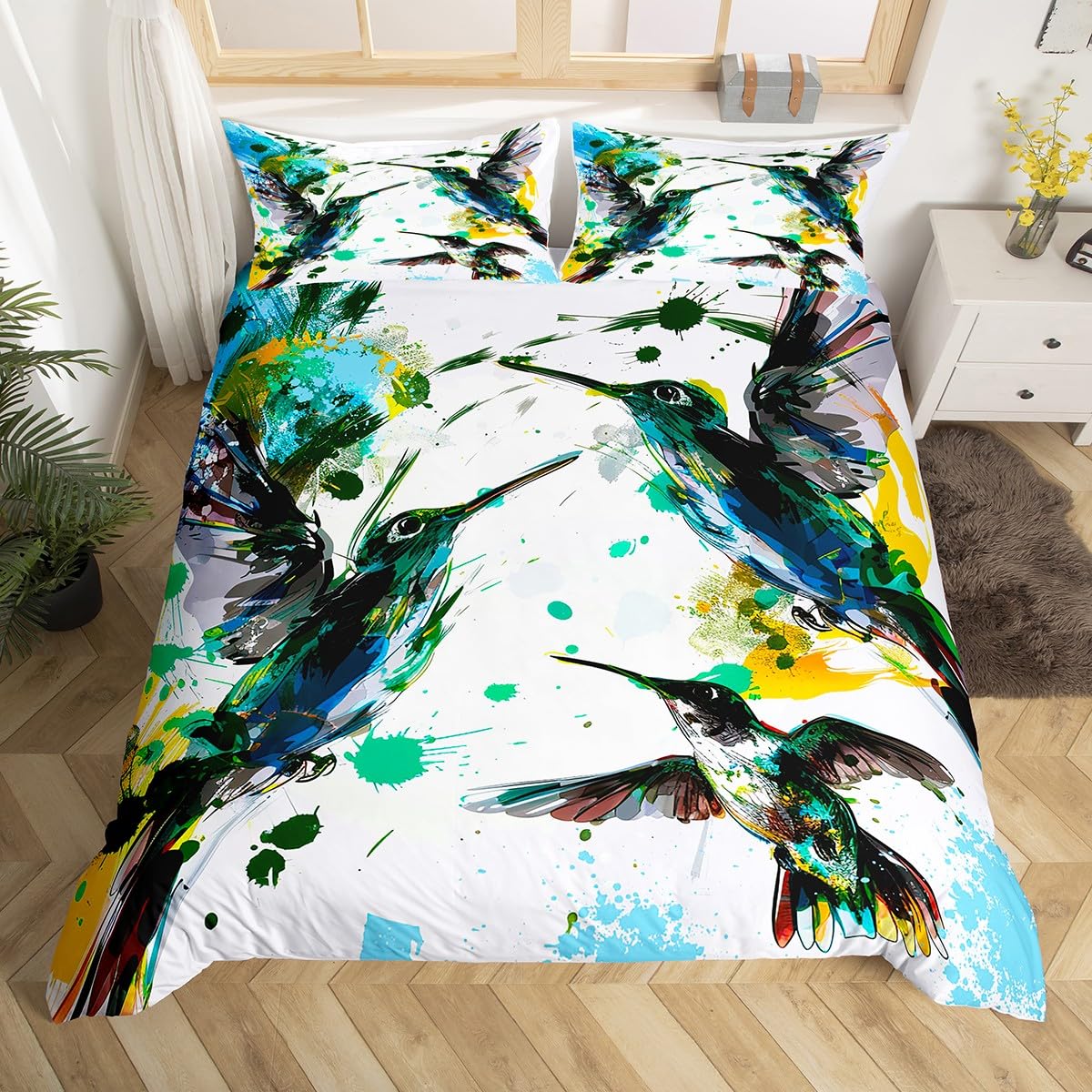 Kolibri Bettwäsche Set Luxus F – Aesthetic Floral Duvet Cover Bewertung und Preis