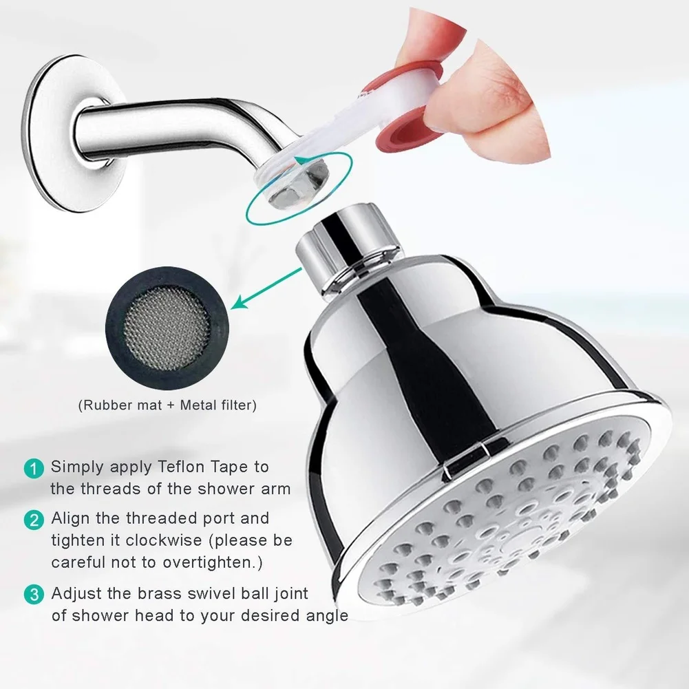 Hochdruck-Handbrause mit 5 ein – High Pressure Shower Head Handheld Bewertung und Preis
