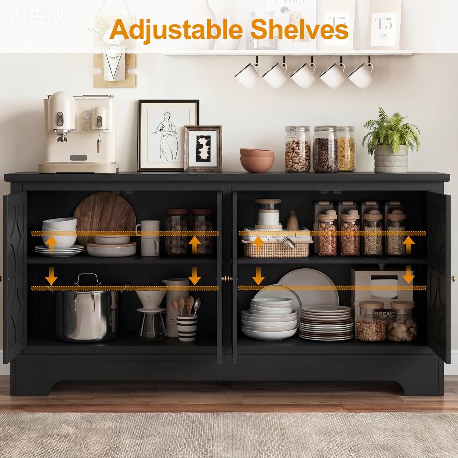 Sideboard-Buffetschrank mit St – Kitchen Bewertung und Preis