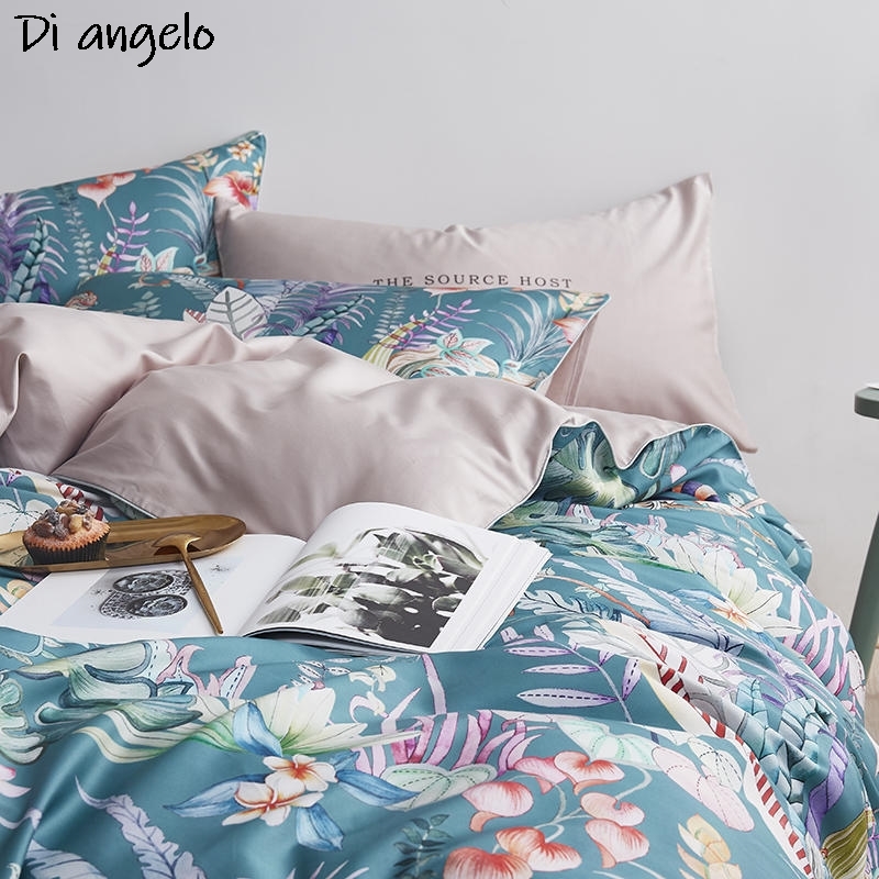 600TC 4-teiliges Bettwäsche-Se – Aesthetic Floral Duvet Cover Bewertung und Preis