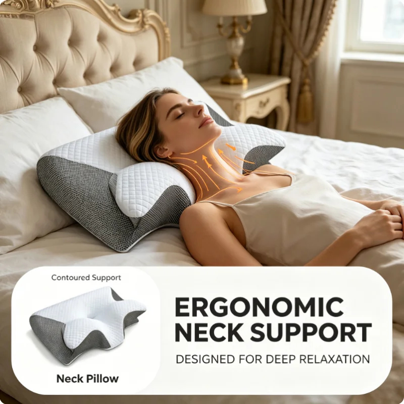 Nackenschmerzen-Linderungskiss – Memory Foam Orthopedic Pillow Neck Pain Bewertung und Preis