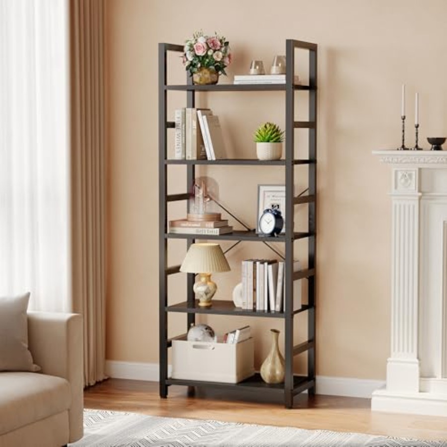 5-stöckiges Bücherregal, Moder – Storage & Organization Bewertung und Preis
