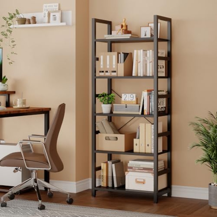 5-stöckiges Bücherregal, Moder – Storage & Organization Bewertung und Preis