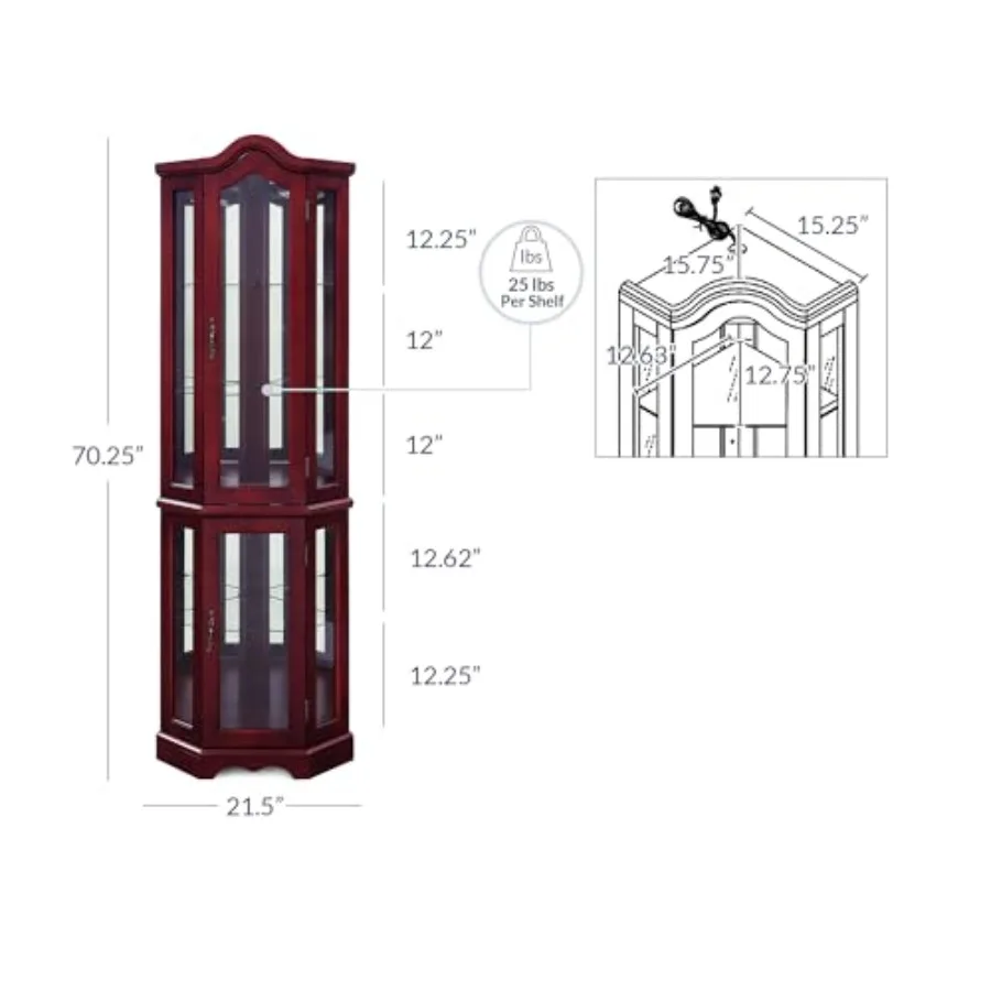 Beleuchteter Eck-Display-Schra – Storage & Organization Bewertung und Preis