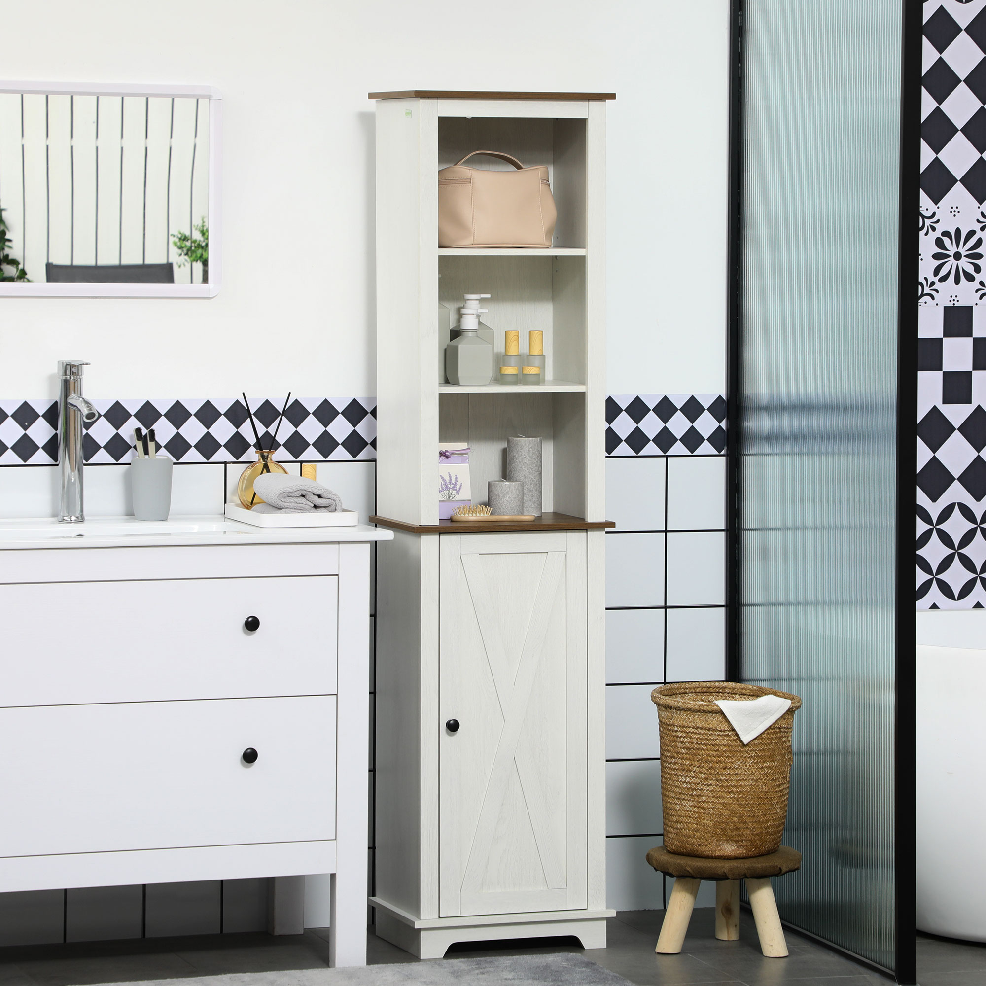 Badezimmerschrank im Landhauss – Storage & Organization Bewertung und Preis
