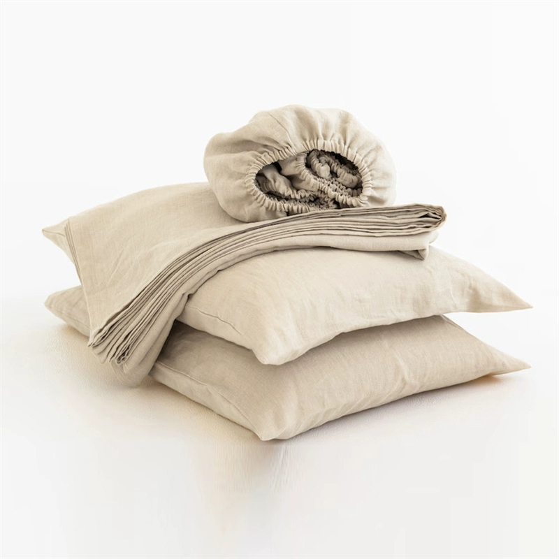 100% Leinen-Bettwäsche-Set, Qu – Fitted Bed Sheets Deep Pocket Bewertung und Preis