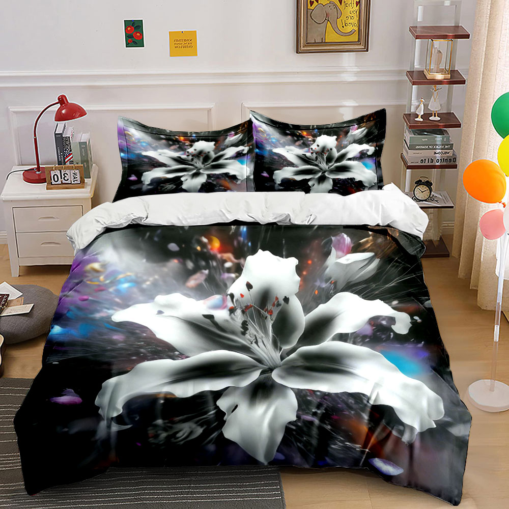 Abstraktes Bettwäsche-Set mit  – Aesthetic Floral Duvet Cover Bewertung und Preis