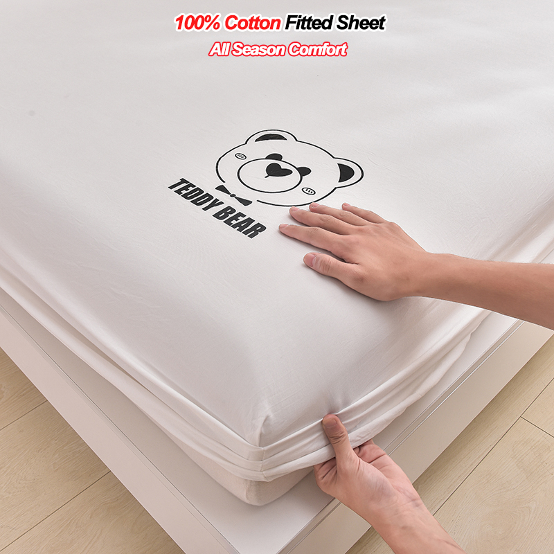 100% Baumwolle Spannbettlaken  – Fitted Bed Sheets Deep Pocket Bewertung und Preis