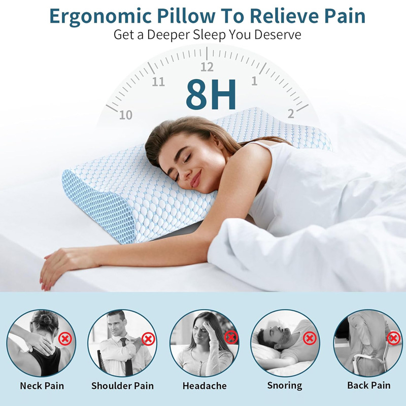 Langsam-Rebound-Kissen, 60 x 4 – Anti Snore Contour Pillow Bewertung und Preis