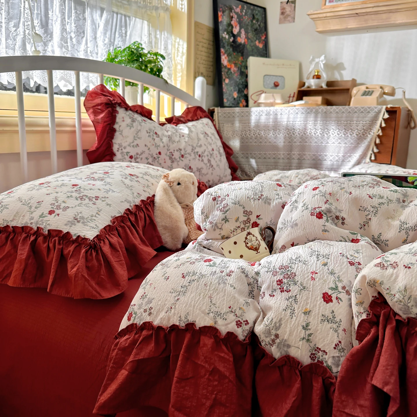 Französisches Vintage-Bettwäsc – Aesthetic Floral Duvet Cover Bewertung und Preis