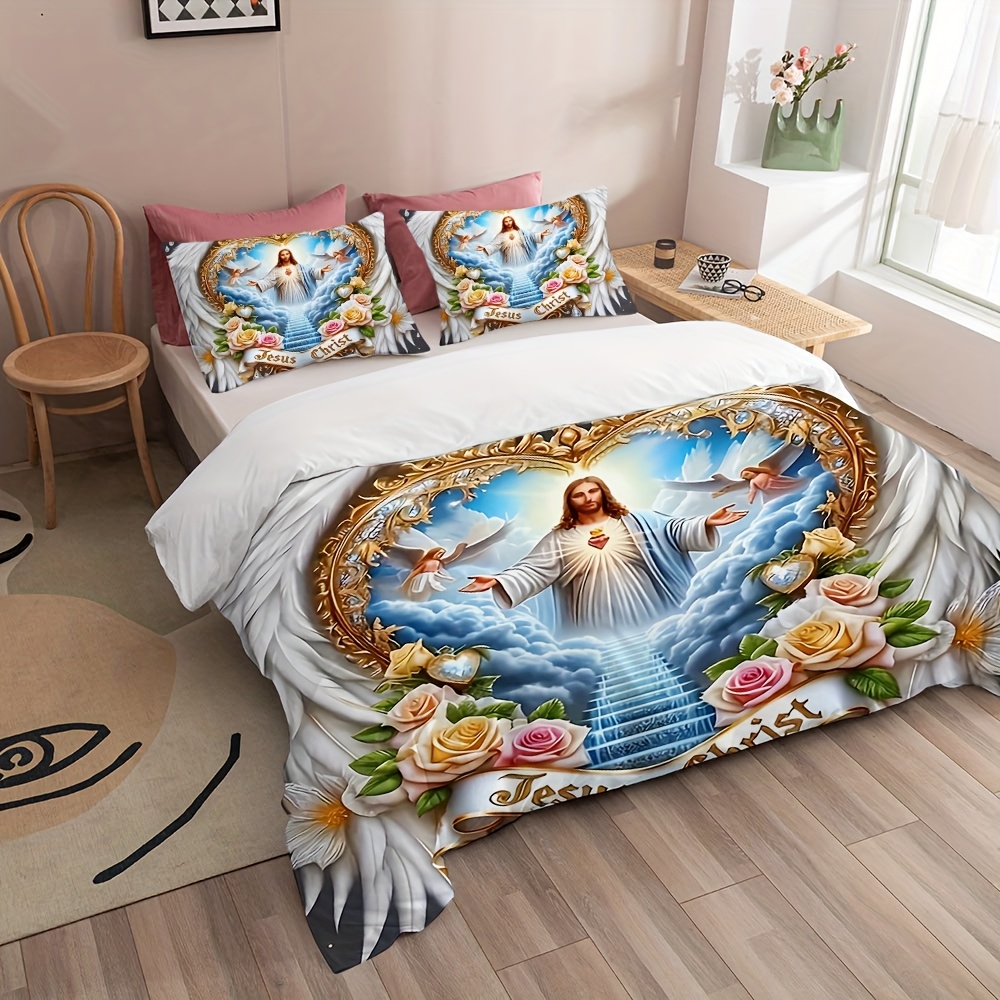 Heilige Andacht Flügel Kreuz B – Duvet Cover Sets With Zipper Bewertung und Preis