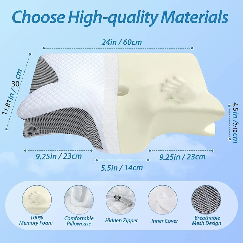 Orthopädisches Kontur-Nackenki – Memory Foam Orthopedic Pillow Neck Pain Bewertung und Preis